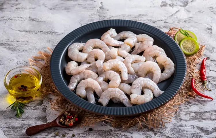Small prawns